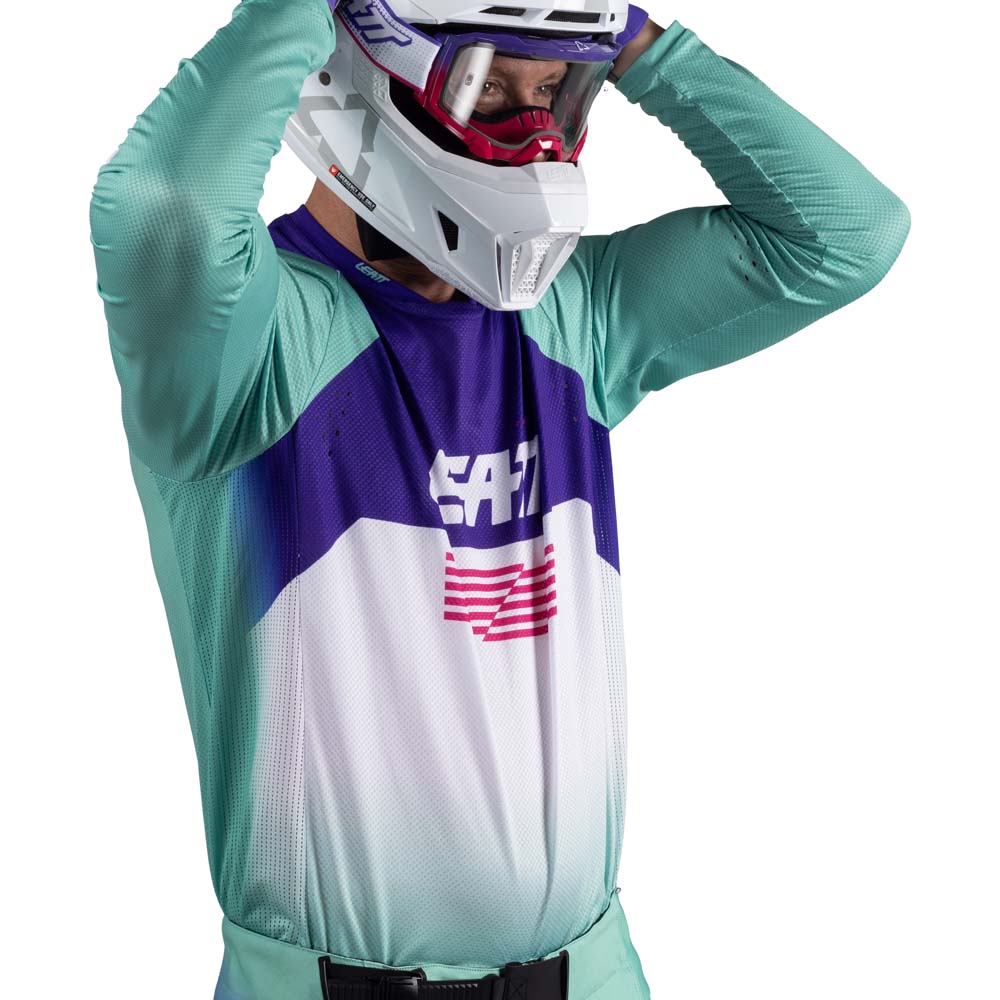 Leatt Moto 4.5 Lite Jersey Purple - FREE UK Shipping, FREE 365 Day Returns | Moto Central
