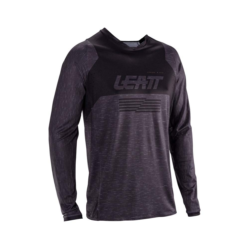 Leatt Moto 4.5 Lite Jersey Stealth Black / Grey - FREE UK Shipping, FREE 365 Day Returns | Moto Central