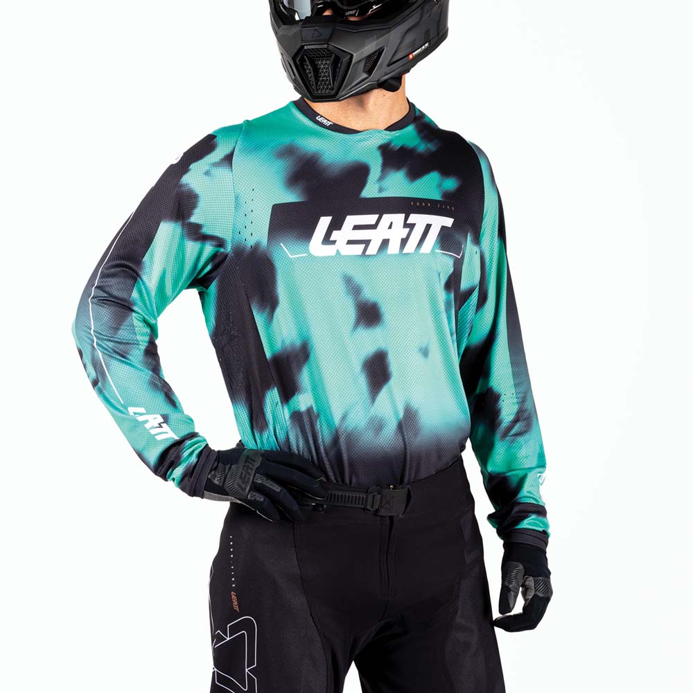 Leatt Moto 4.5 Lite Jersey Teal - FREE UK Shipping, FREE 365 Day Returns | Moto Central