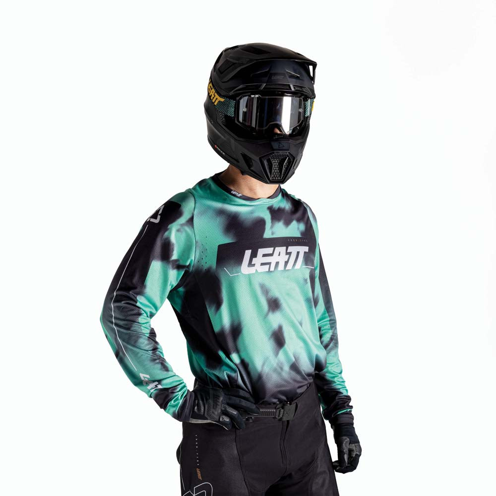 Leatt Moto 4.5 Lite Jersey Teal - FREE UK Shipping, FREE 365 Day Returns | Moto Central