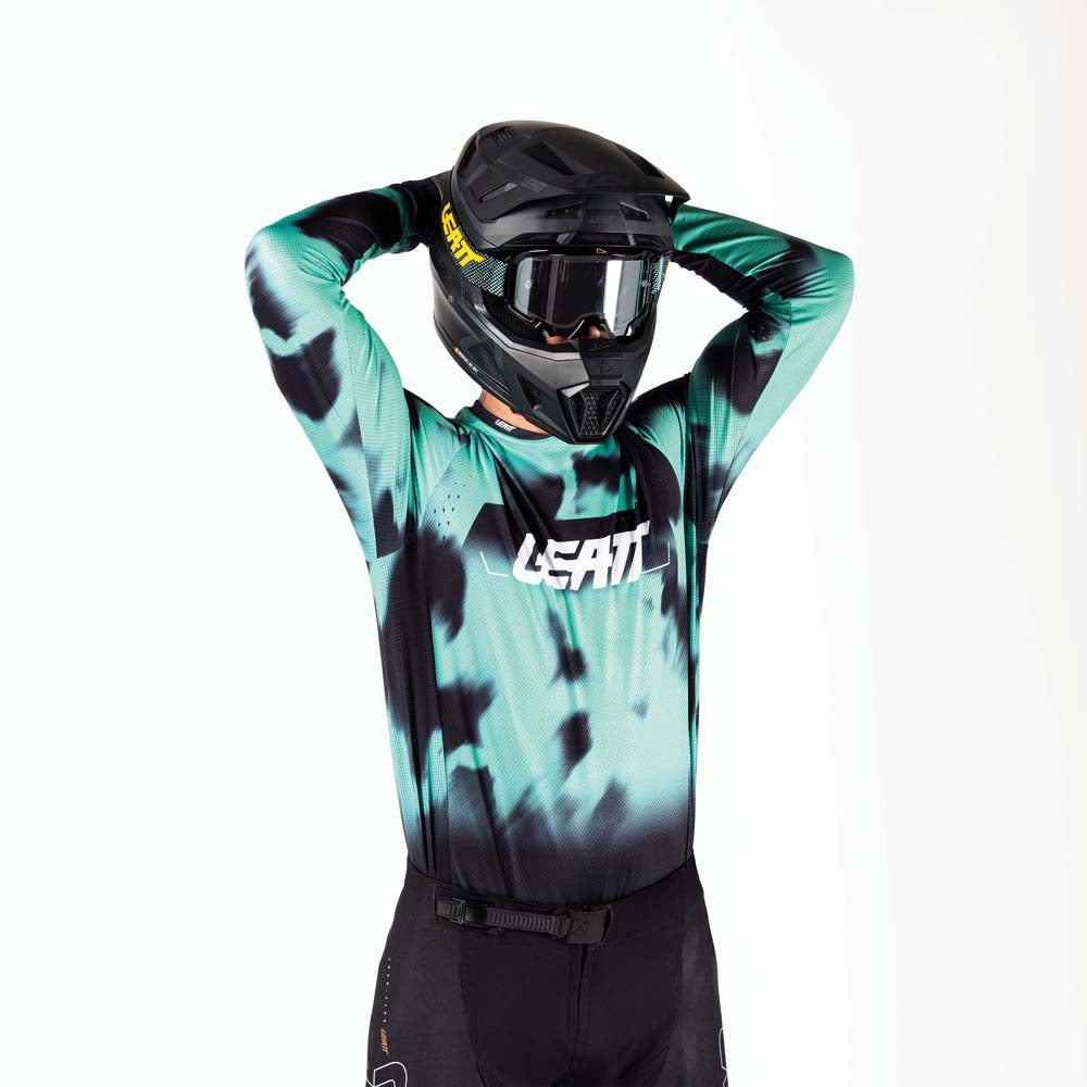 Leatt Moto 4.5 Lite Jersey Teal - FREE UK Shipping, FREE 365 Day Returns | Moto Central