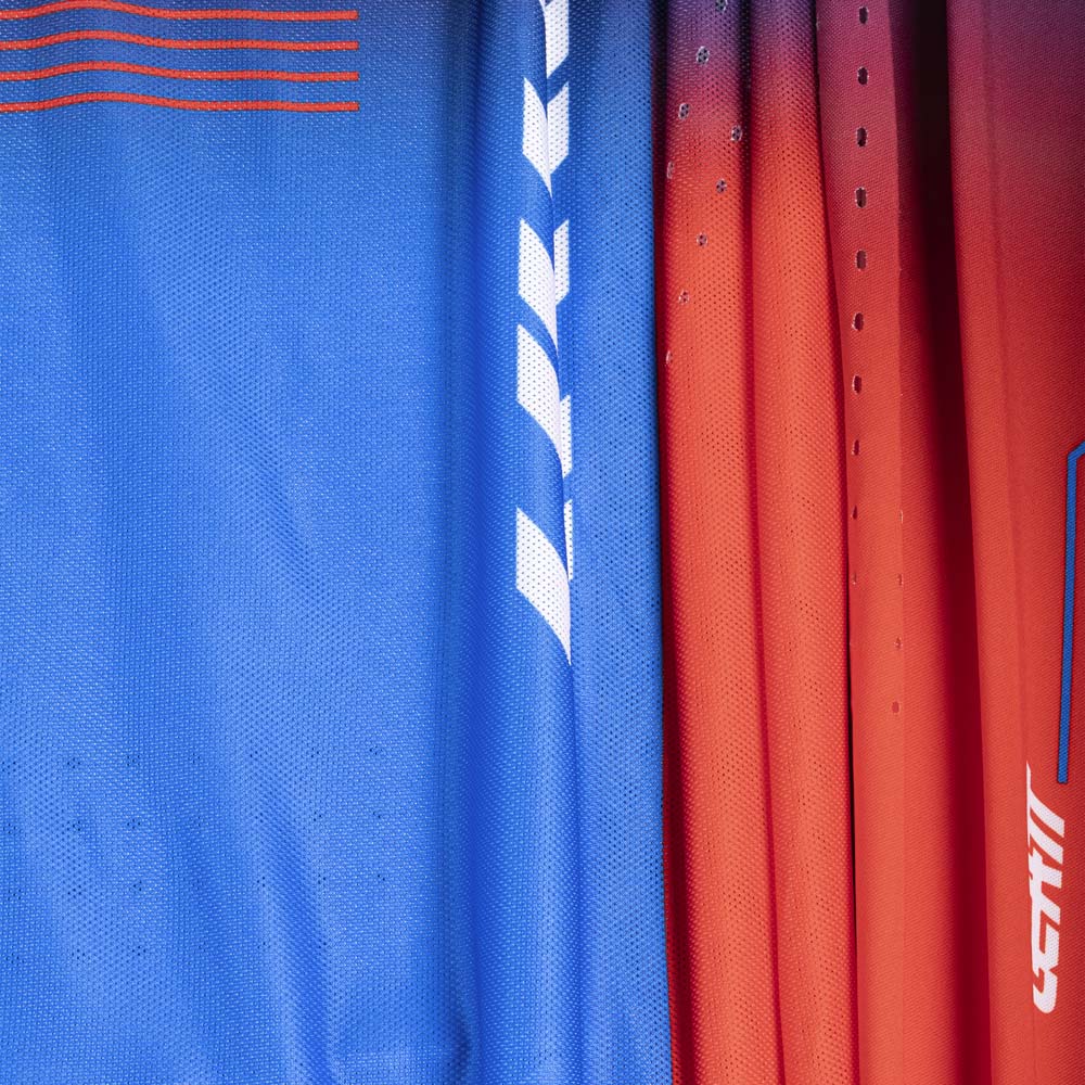 Leatt Moto 5.5 UltraWeld Jersey Royal Blue / Red - FREE UK Shipping, FREE 365 Day Returns | Moto Central