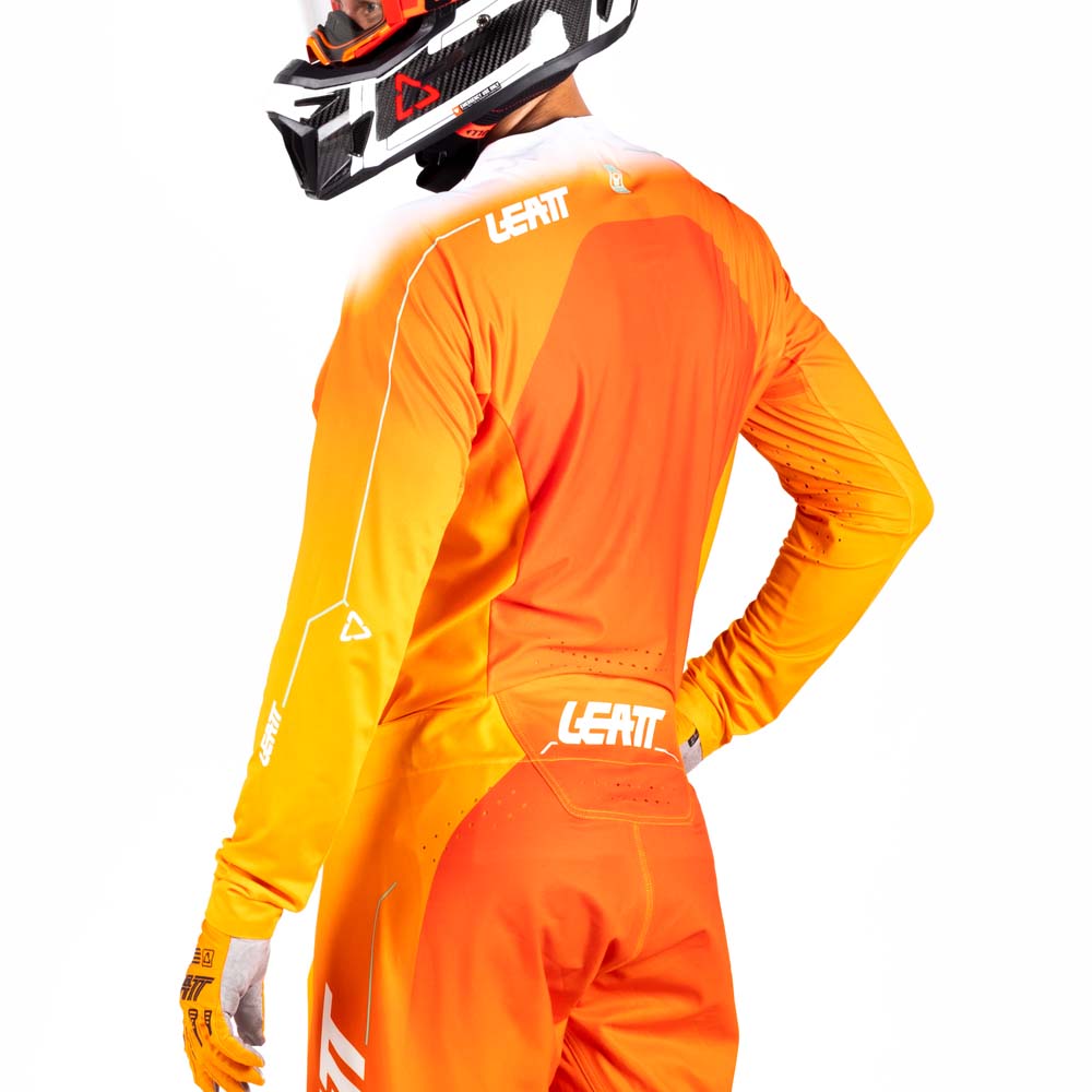 Leatt Moto 5.5 UltraWeld Jersey Orange - FREE UK Shipping, FREE 365 Day Returns | Moto Central