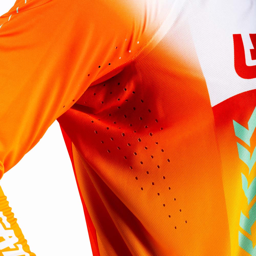 Leatt Moto 5.5 UltraWeld Jersey Orange - FREE UK Shipping, FREE 365 Day Returns | Moto Central