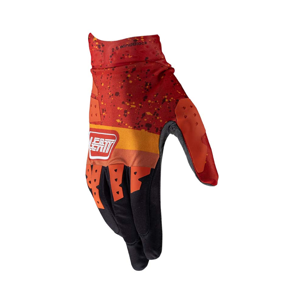 Leatt Moto 2.5 WindBlock Textile Gloves Burn Red - FREE UK Delivery, FREE 365 Day Returns | Moto Central