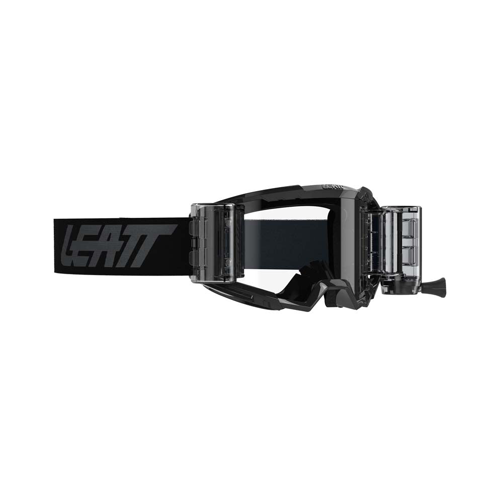 Leatt Vizion 3.5 Roll-Off Goggles Stealth Black / Grey / Clear - FREE UK Shipping, FREE 365 Day Returns | Moto Central