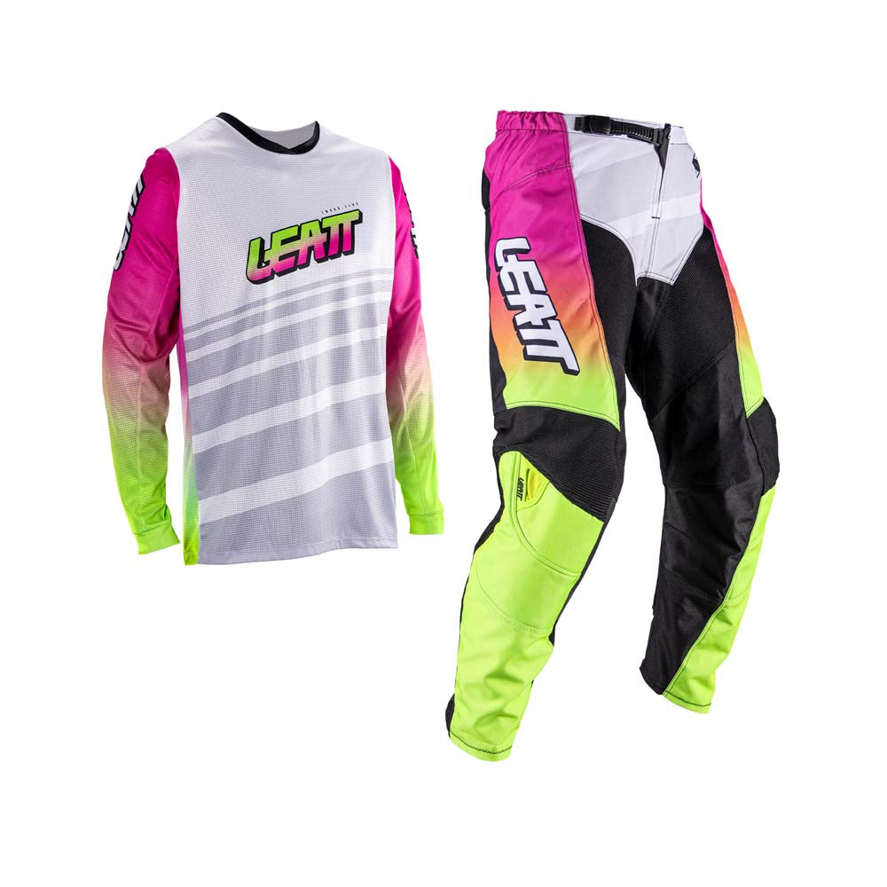 Leatt Moto 3.5 Ride Kit Retro Pink - FREE UK Delivery, FREE 365 Day Returns | Moto Central