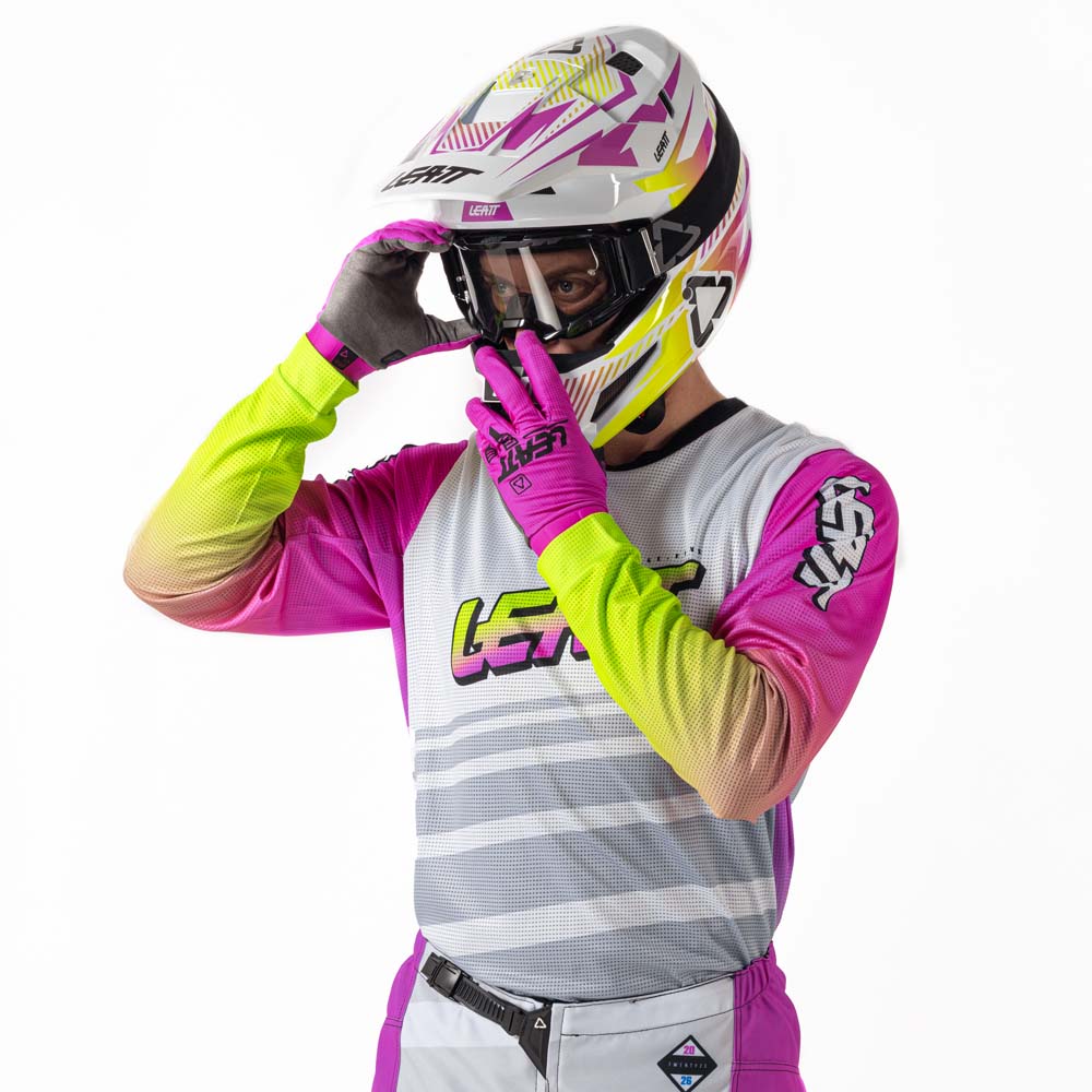 Leatt Moto 3.5 Ride Kit Retro Pink - FREE UK Delivery, FREE 365 Day Returns | Moto Central