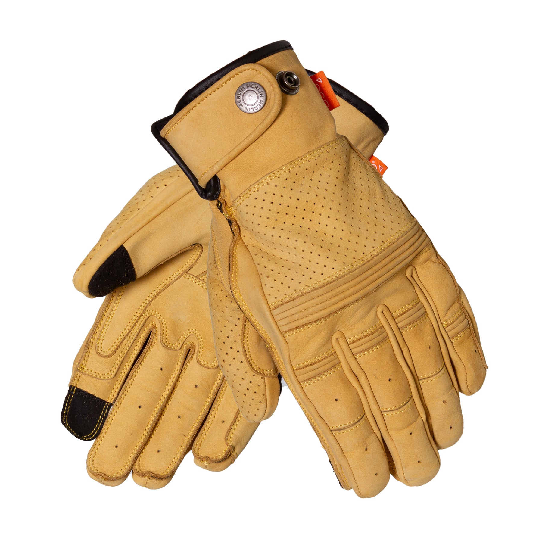 Merlin Leigh D3O Leather Gloves Sand FREE UK Delivery, FREE 365 Day Returns | Moto Central