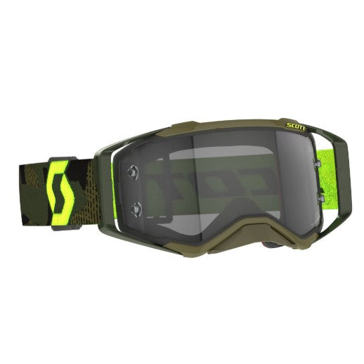 Scott Prospect Goggles Kaki Green / Neon Yellow / Light Sensitive Grey Works