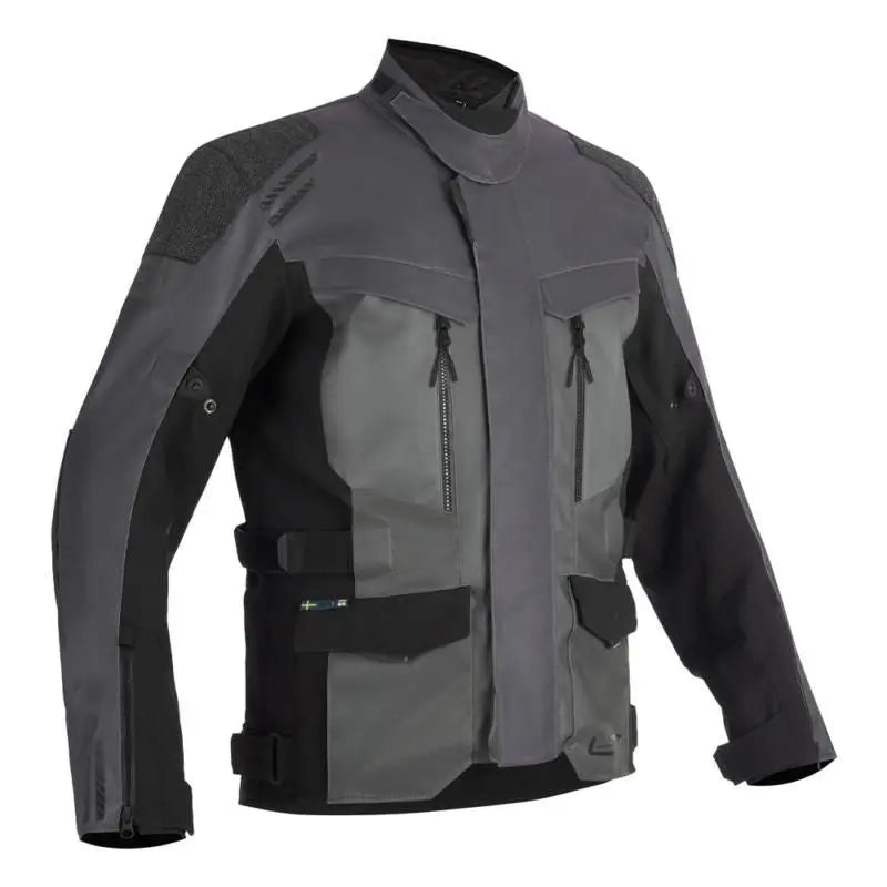 Lindstrands Storbo Textile Jacket Dark Grey  - FREE UK Shipping, FREE 365 Day Returns | Moto Central