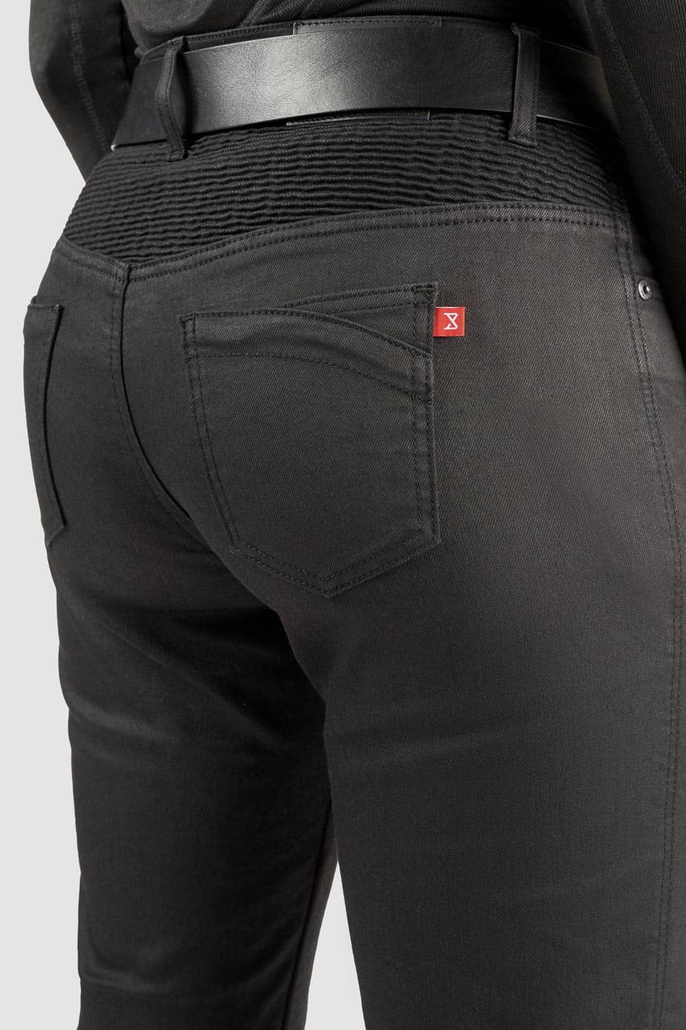 Pando Moto Lorica Black A Ladies Denim Jeans Black FREE UK Delivery, FREE 365 Day Returns | Moto Central