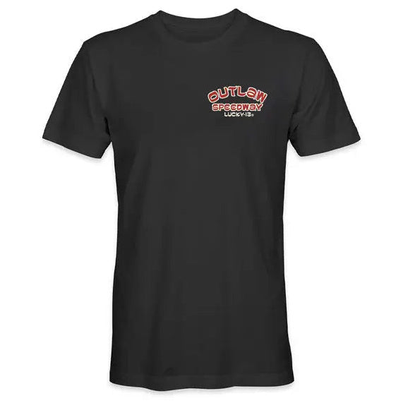 Lucky 13 Outlaw Speedway T-Shirt Black — front product view