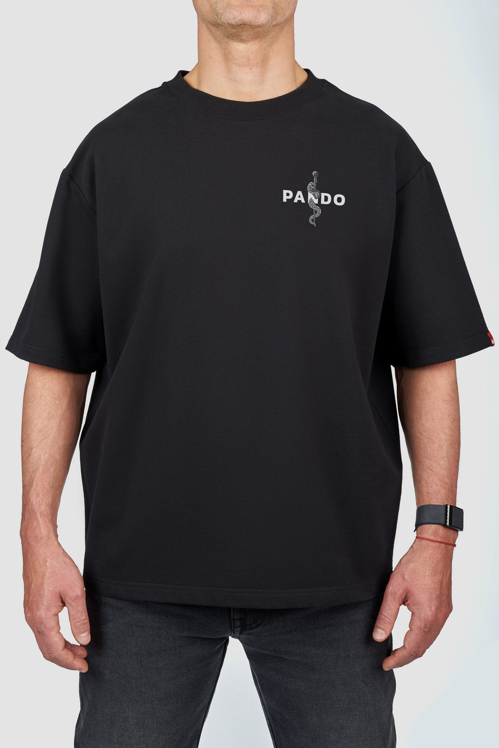 Pando Moto Luke Pain Oversized T-Shirt Black FREE UK Delivery, FREE 365 Day Returns | Moto Central