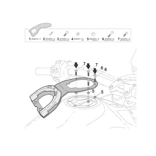 SHAD Click System Fitting Kit For Moto Guzzi V85 TT Travel 2024 - FREE UK Shipping, FREE 365 Day Returns | Moto Central