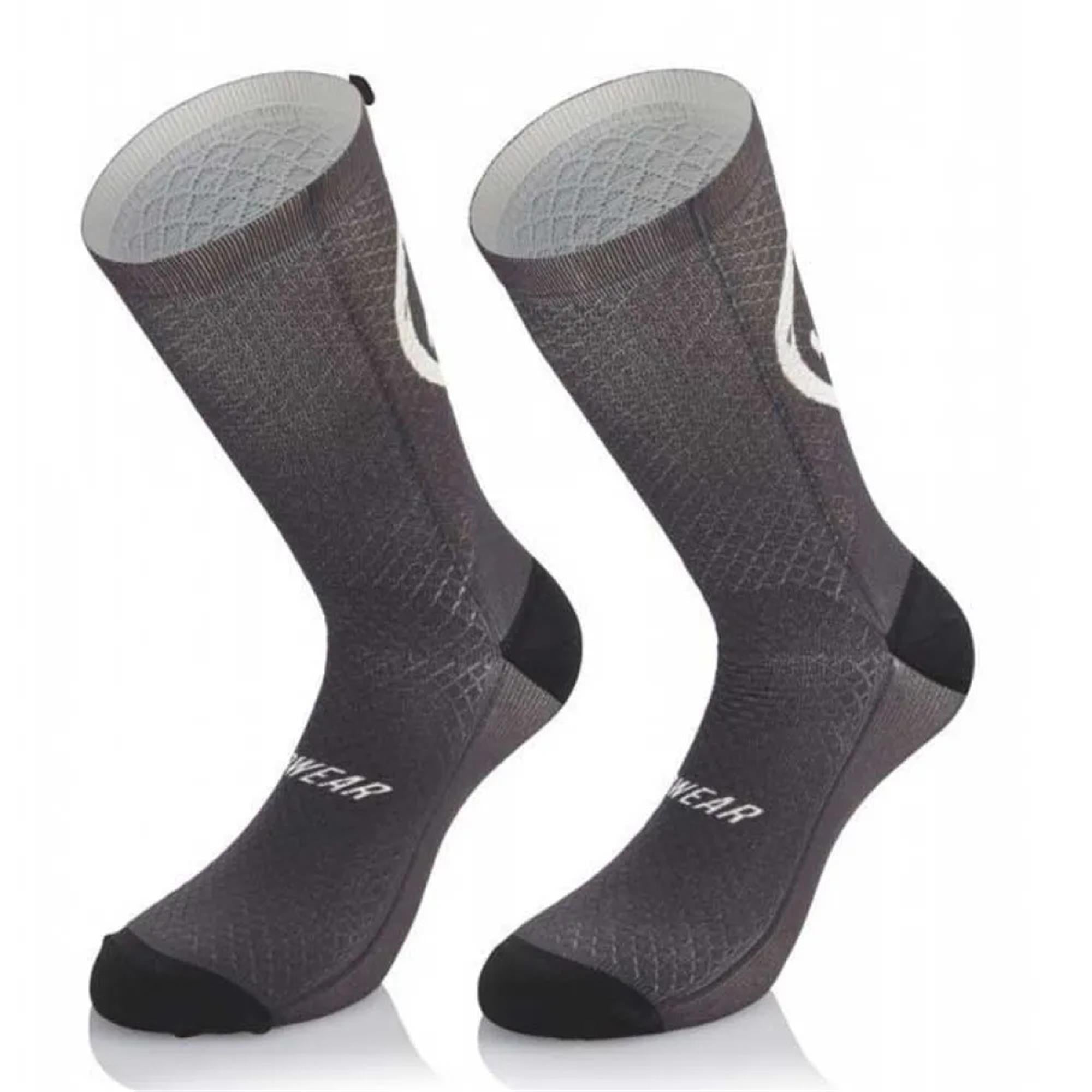 MB Wear Smile Emotions Cycling Socks Grey / Grey - FREE UK Shipping, FREE 365 Day Returns | Moto Central