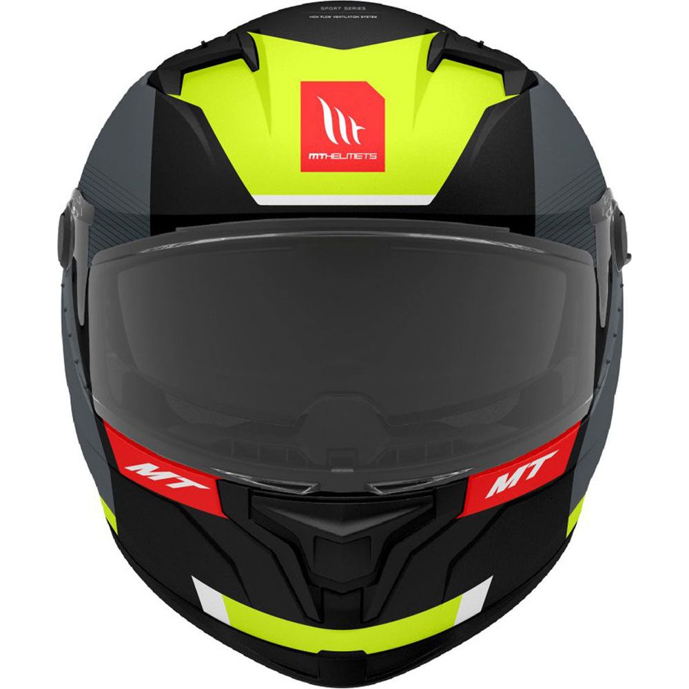MT Helmets Braker SV Chento B3 Matt Black / Fluo Yellow