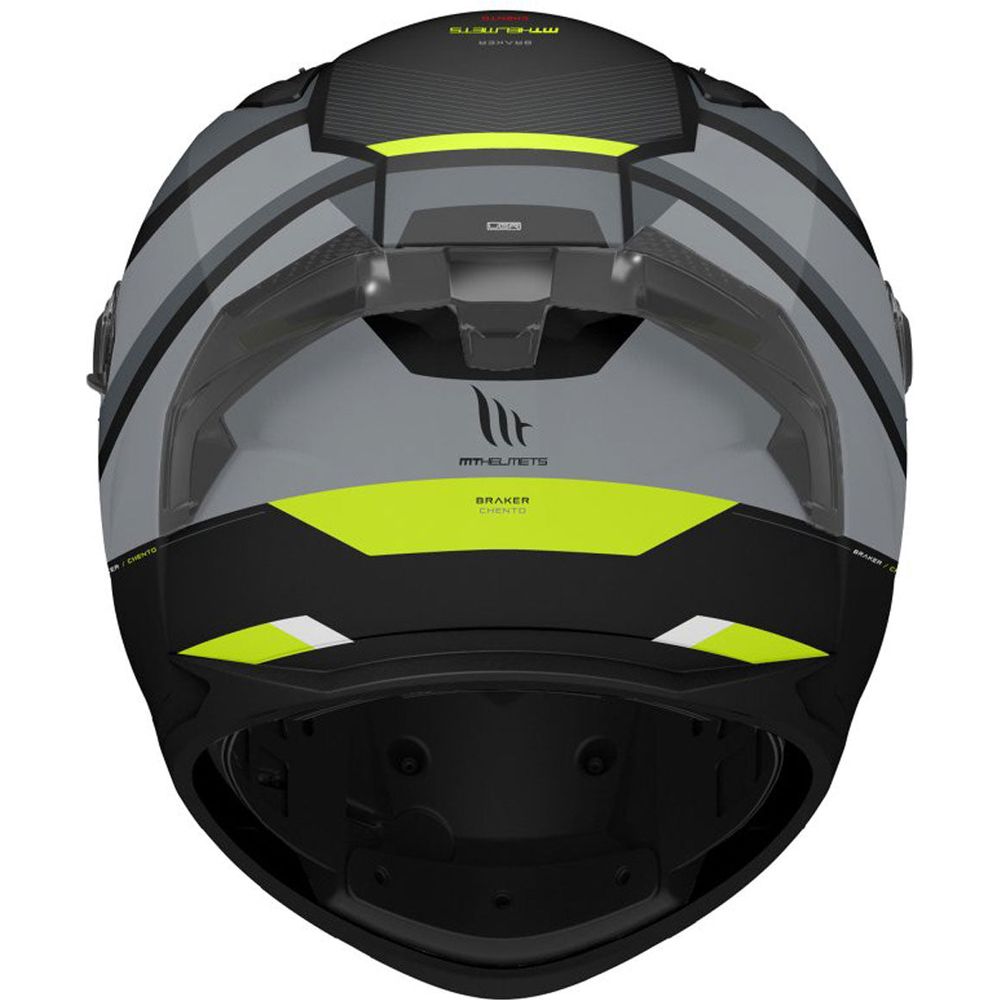 MT Helmets Braker SV Chento B3 Matt Black / Fluo Yellow