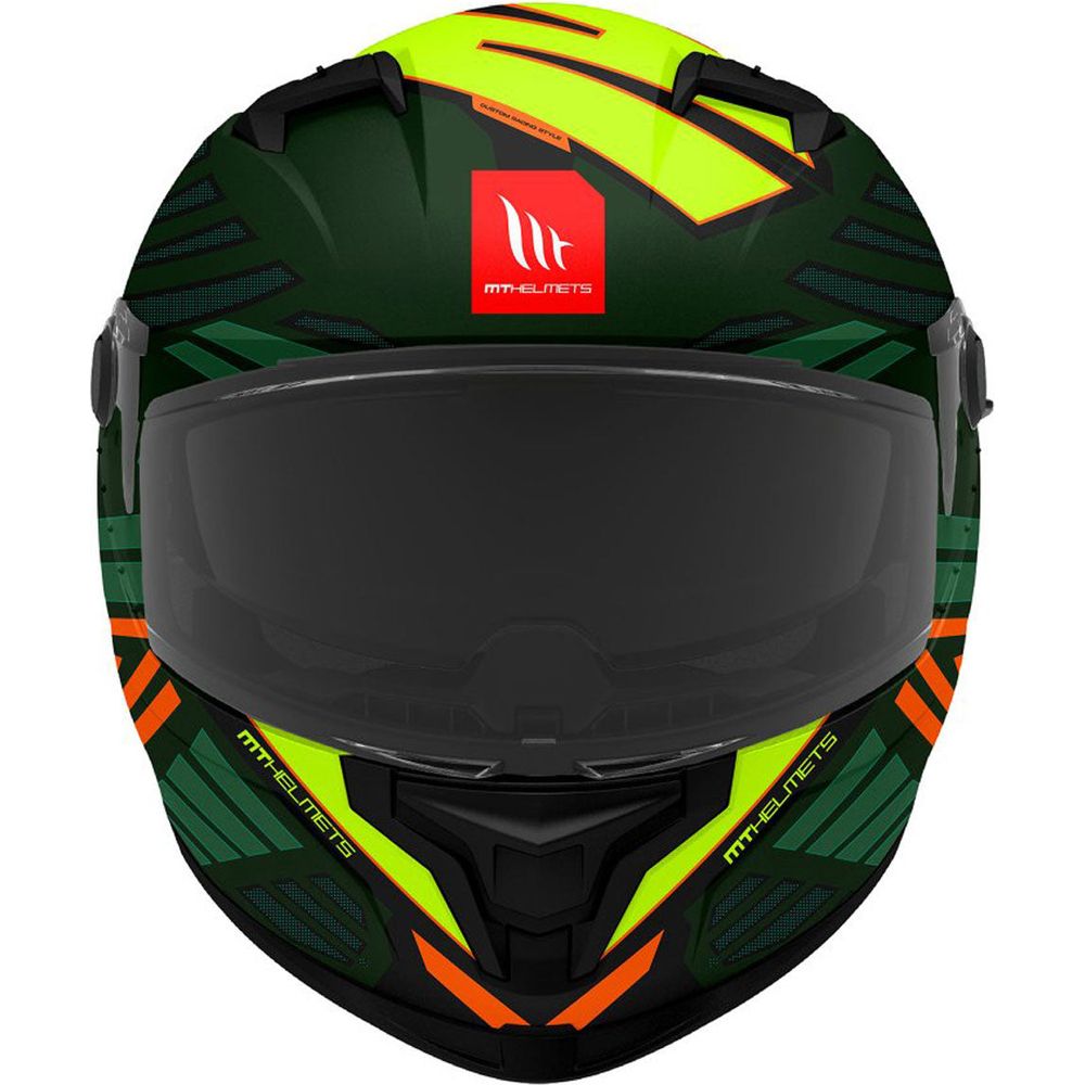MT Helmets Braker SV Zebra C6 Matt Black / Green