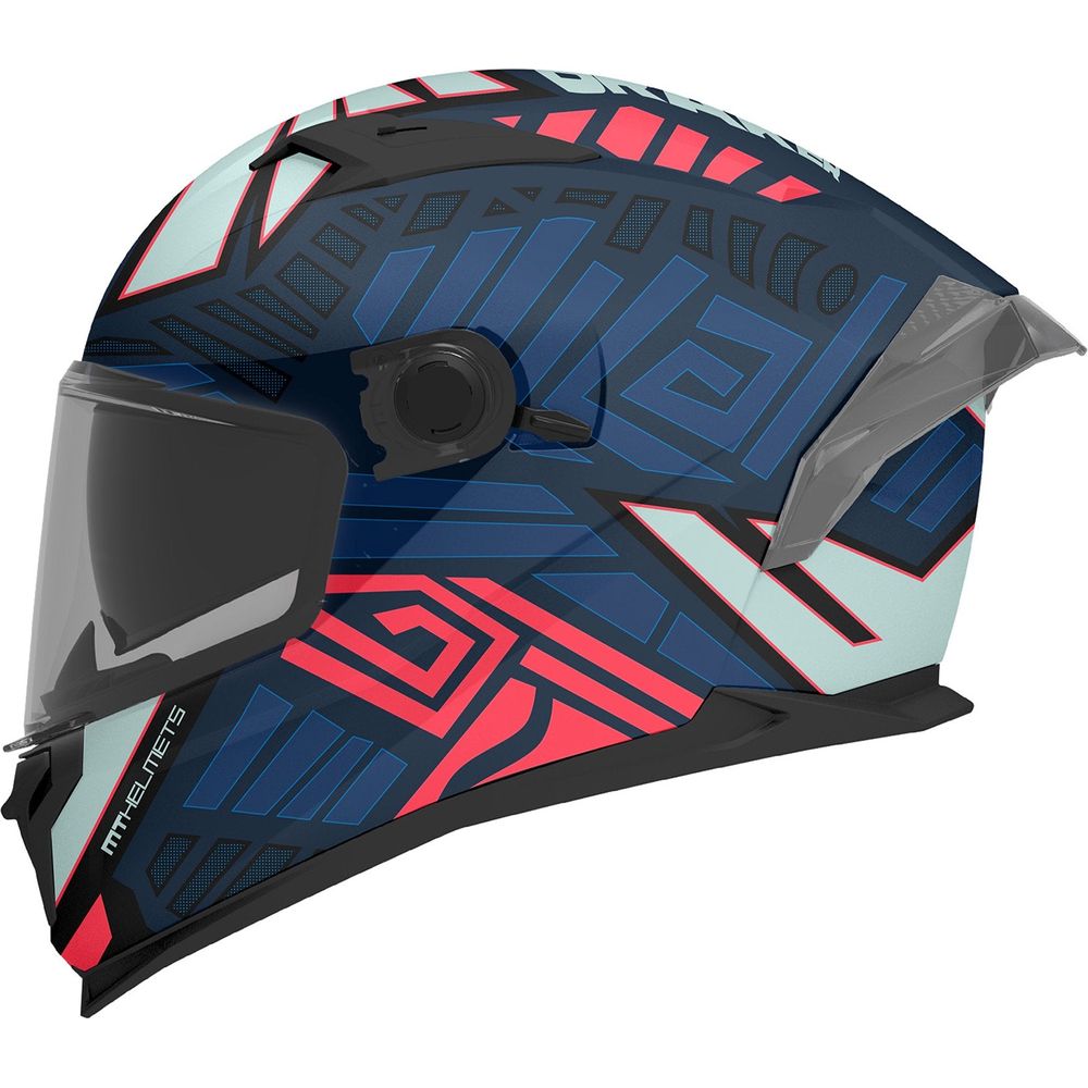 MT Helmets Braker SV Zebra C7 Matt Black / Blue