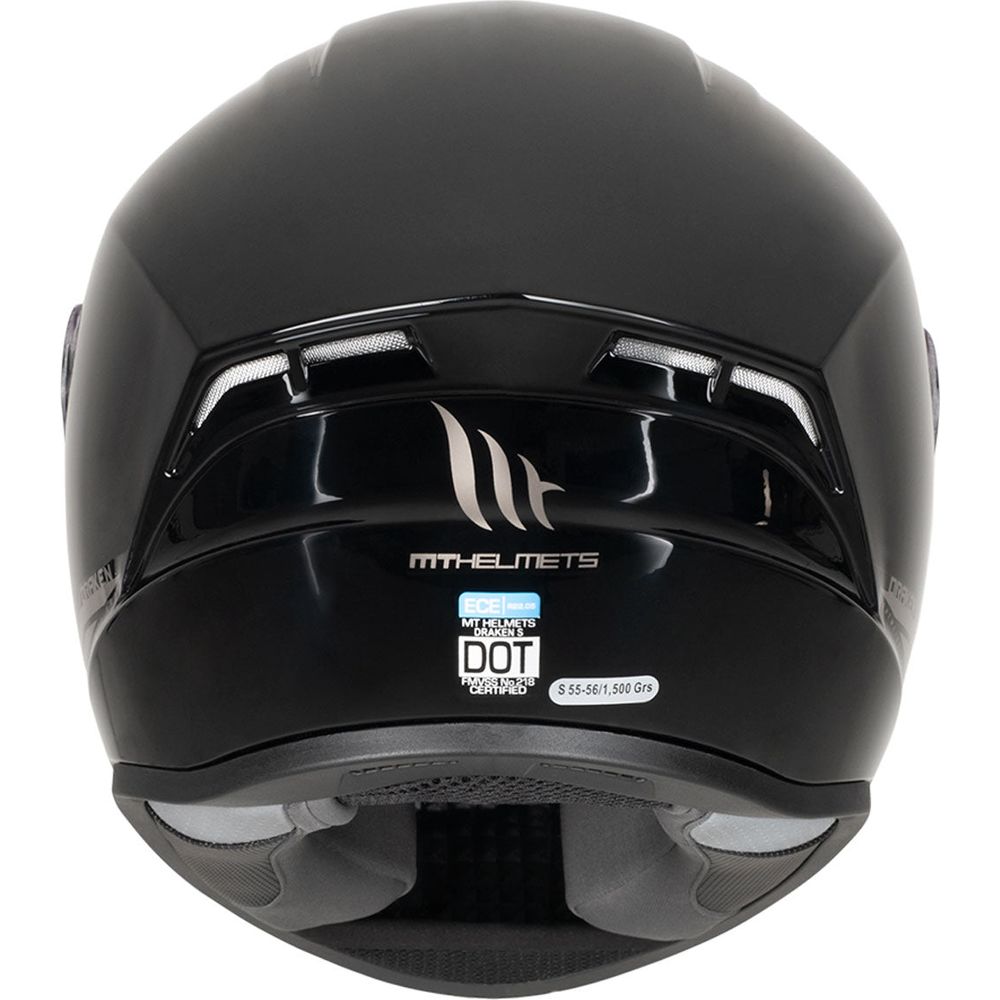 MT Helmets Draken Gloss Black With DD Chinstrap
