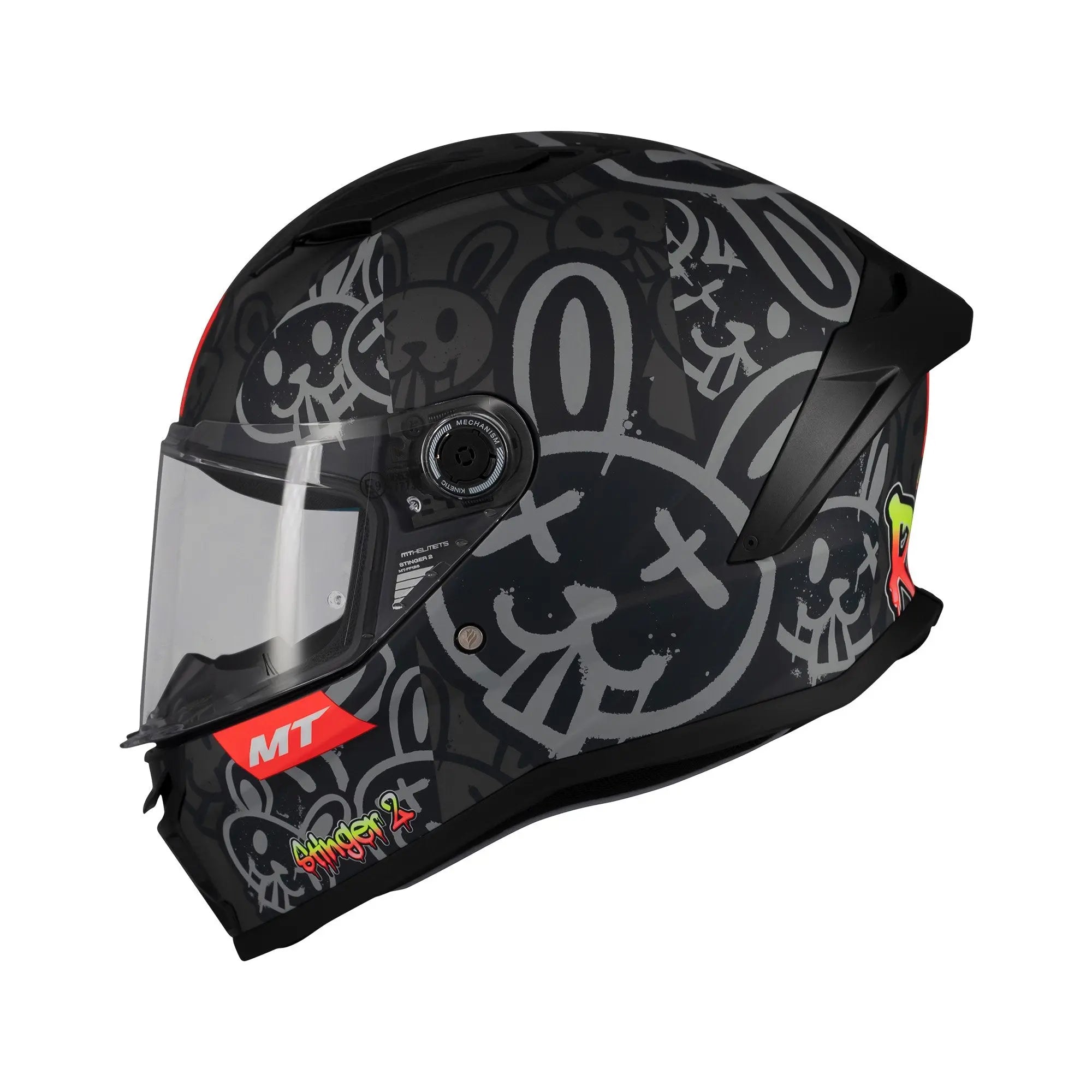 MT Stinger 2 Ram F1 Matt Black FREE UK Delivery, FREE 365 Day Returns | Moto Central