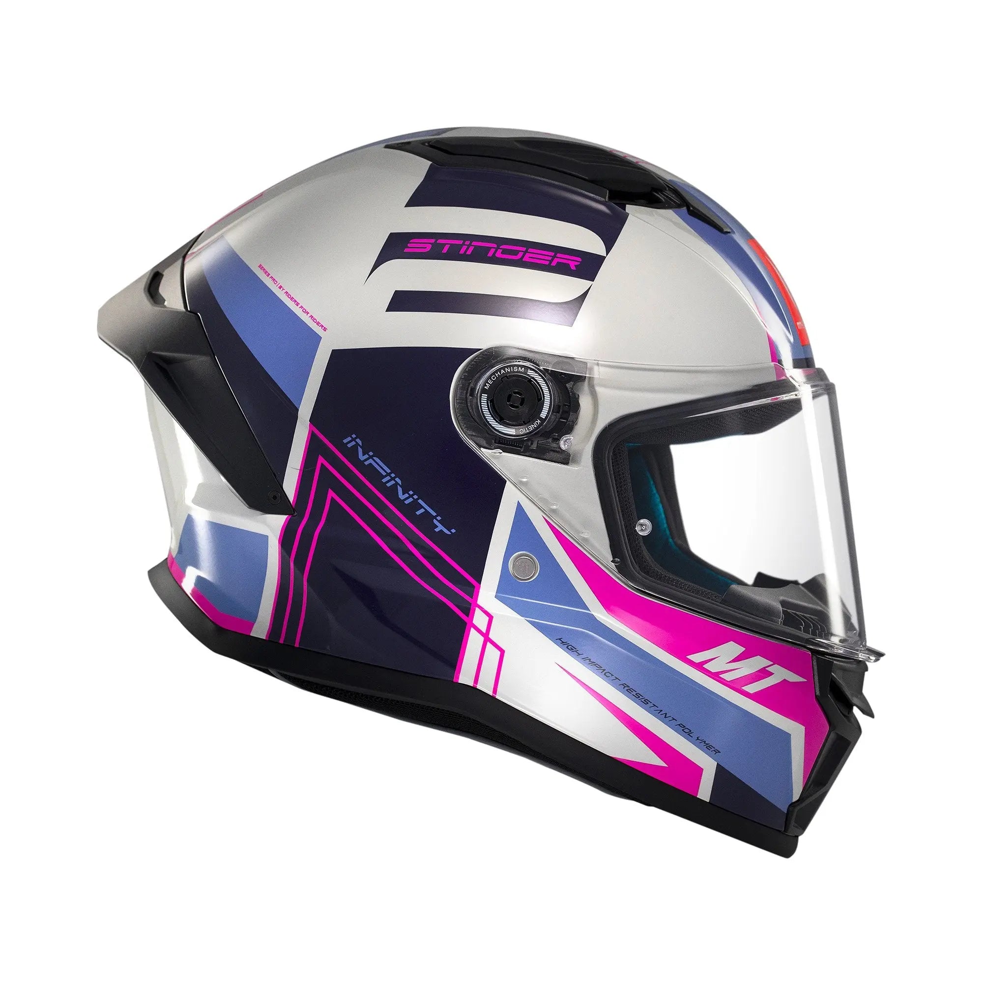 MT Stinger 2 Tron C8 Gloss Pink / Purple FREE UK Delivery, FREE 365 Day Returns | Moto Central