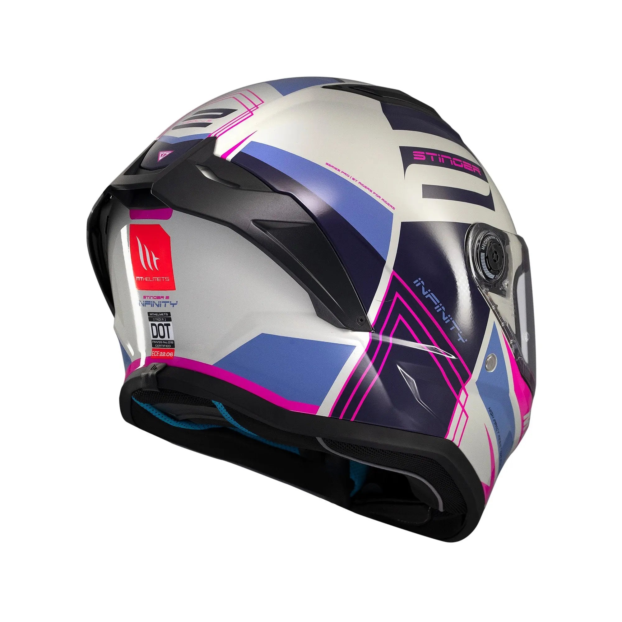 MT Stinger 2 Tron C8 Gloss Pink / Purple FREE UK Delivery, FREE 365 Day Returns | Moto Central