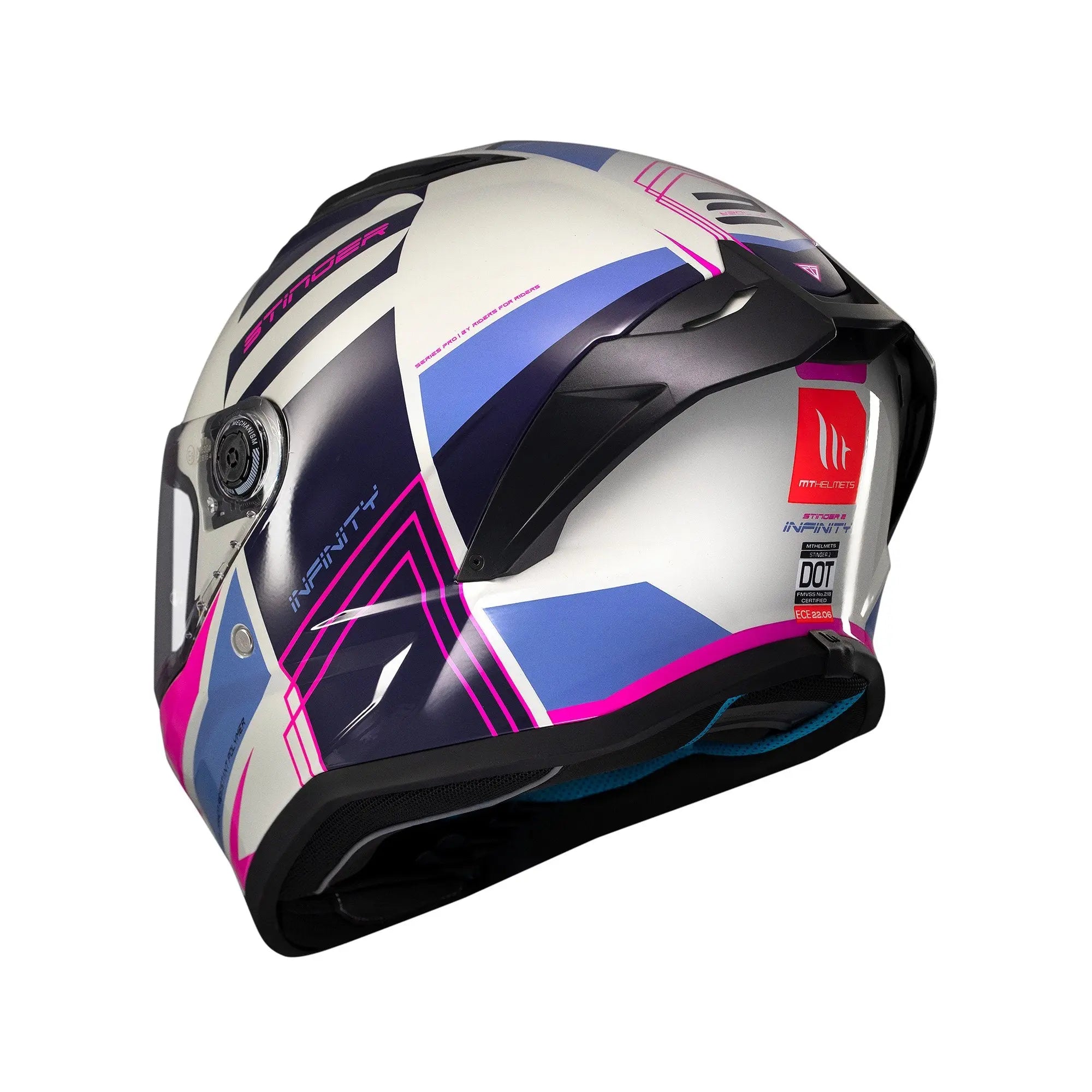 MT Stinger 2 Tron C8 Gloss Pink / Purple FREE UK Delivery, FREE 365 Day Returns | Moto Central