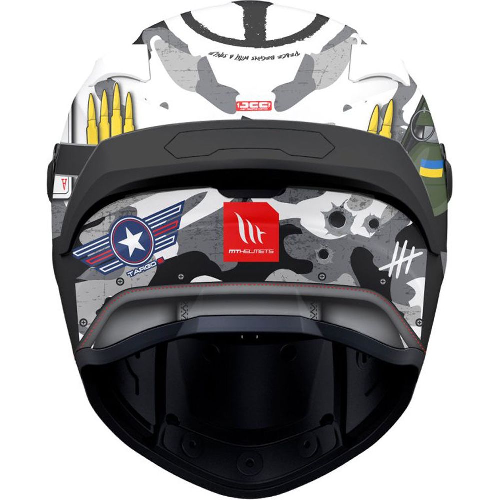 MT Helmets Targo S Patton A0 Gloss White Camo