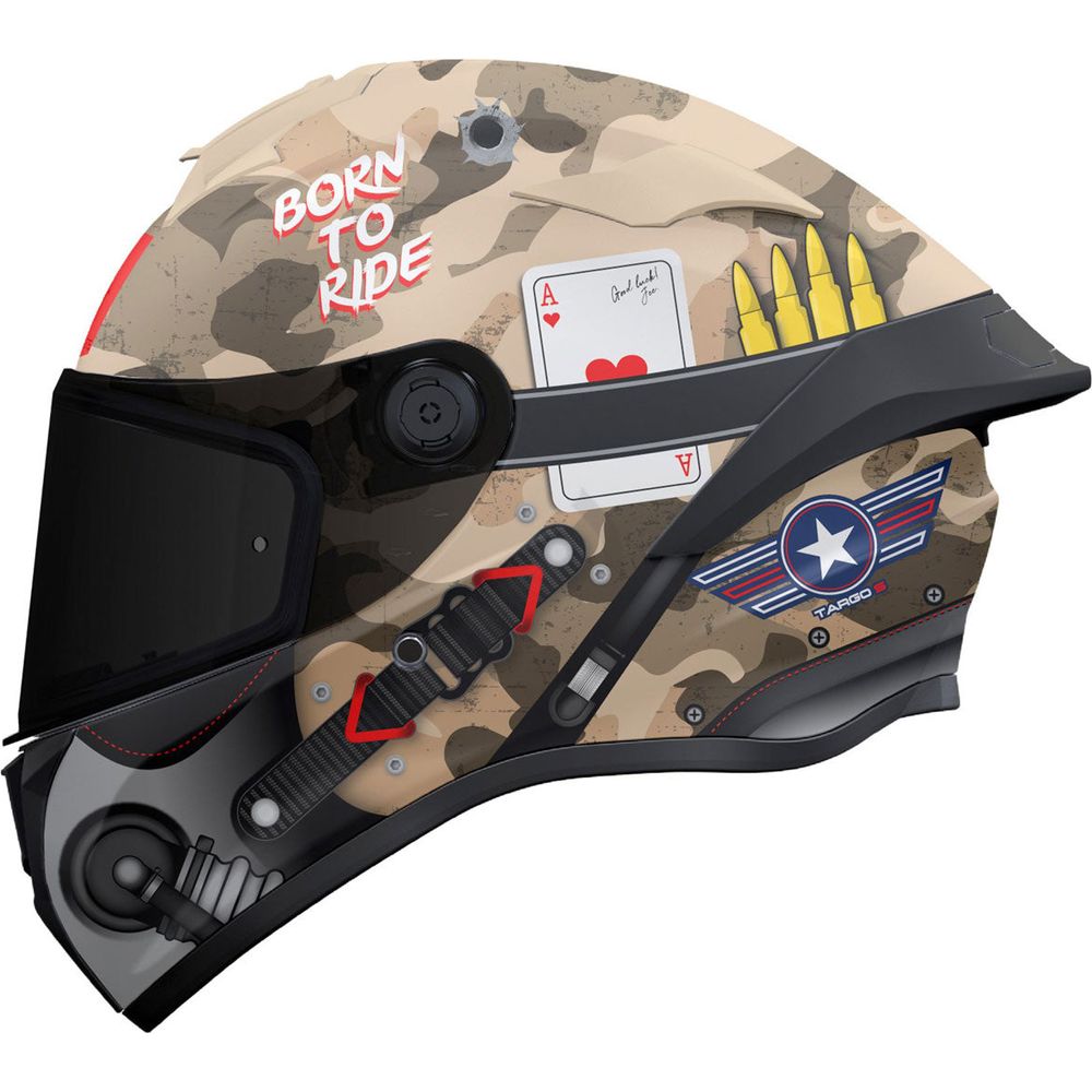MT Helmets Targo S Patton A2 Matt Sand Camo