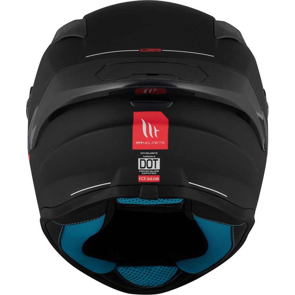MT Helmets Targo S Solid ECE-22.06 Matt Black