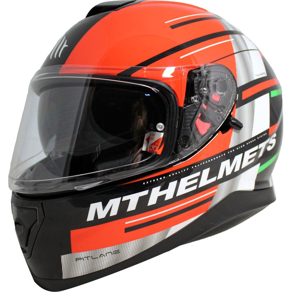MT Helmets Thunder 3 SV Pitlane Green / White / Red