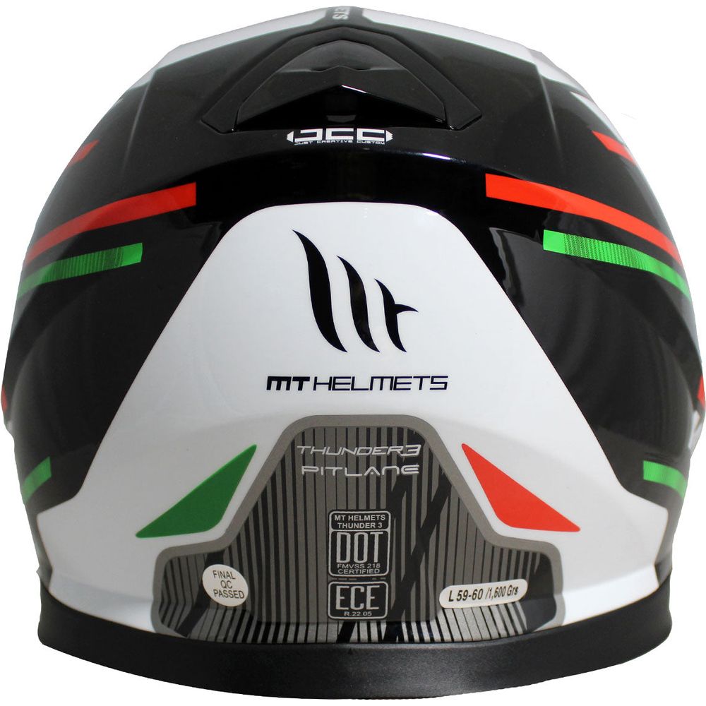 MT Helmets Thunder 3 SV Pitlane Green / White / Red
