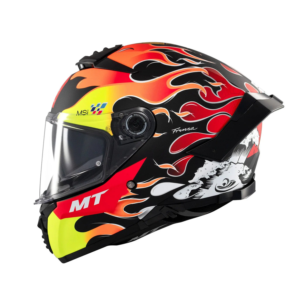 MT Thunder 4 SV Yamanaka B3 Matt Fluo Yellow / Red FREE UK Delivery