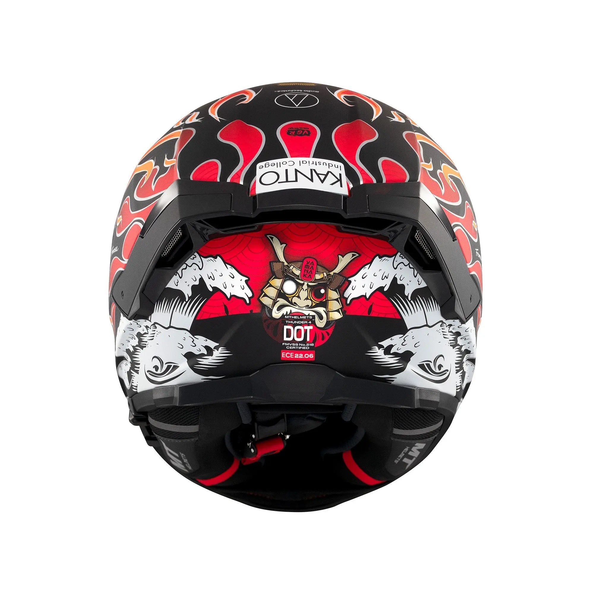 MT Thunder 4 SV Yamanaka B3 Matt Fluo Yellow / Red FREE UK Delivery, FREE 365 Day Returns | Moto Central