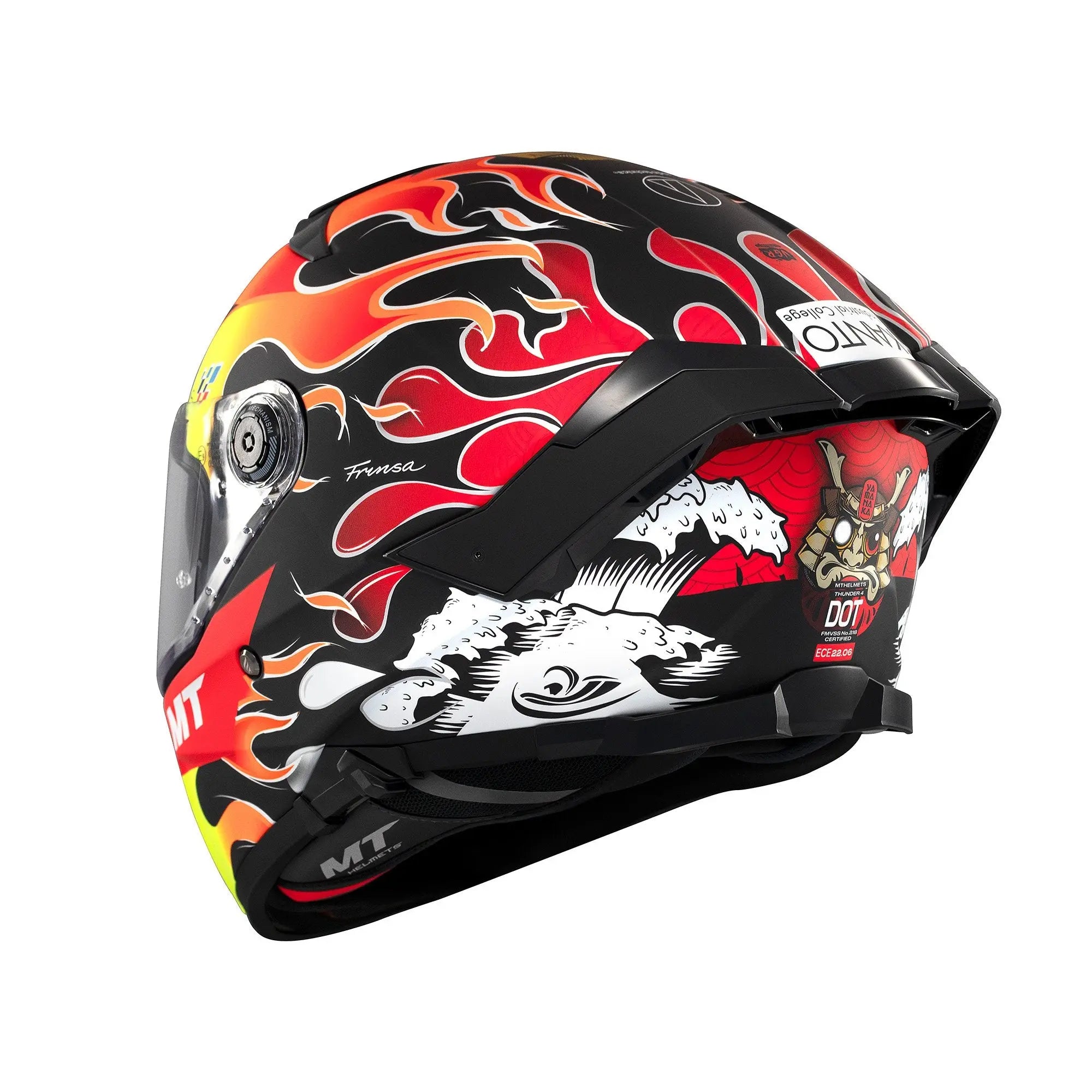 MT Thunder 4 SV Yamanaka B3 Matt Fluo Yellow / Red FREE UK Delivery, FREE 365 Day Returns | Moto Central