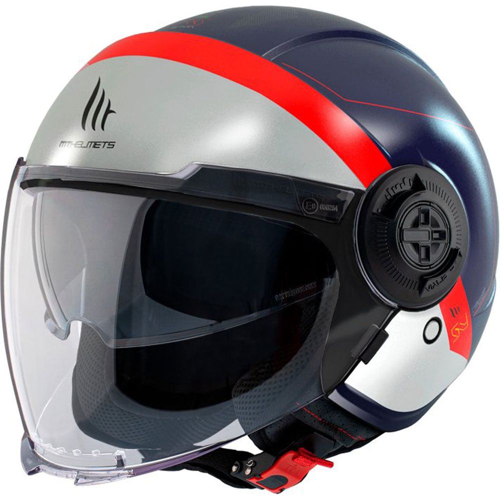 MT Helmets Viale SV S 68 Unit D7 Gloss Blue / Silver