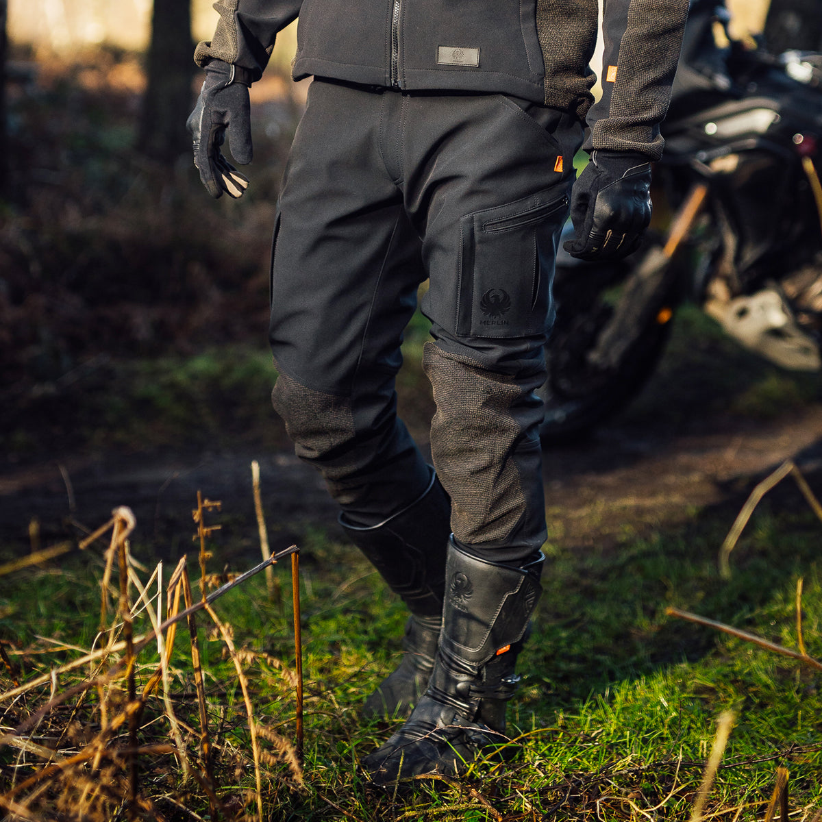 Merlin Badou Kevlar D3O Dual Sport Textile Trouser Black FREE UK Delivery, FREE 365 Day Returns | Moto Central