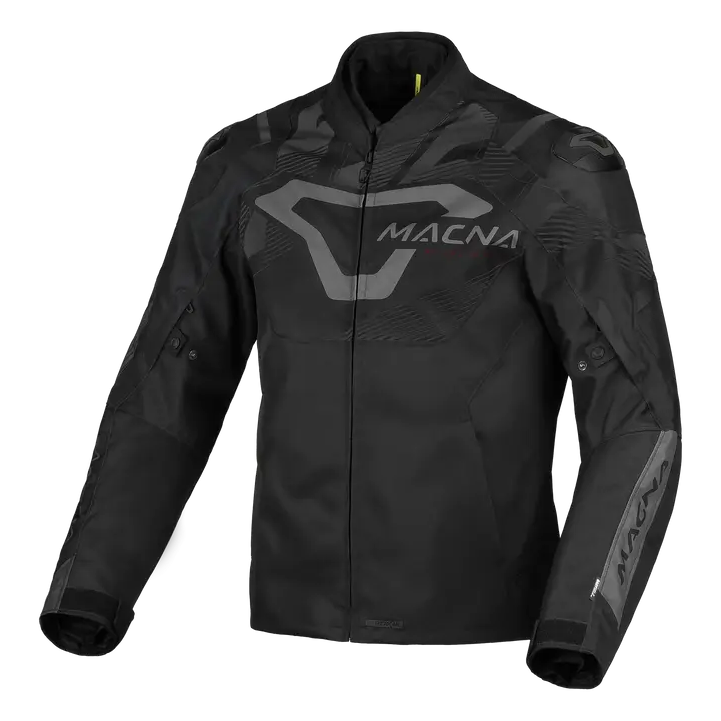 Macna Admyre Textile Jacket Black front view