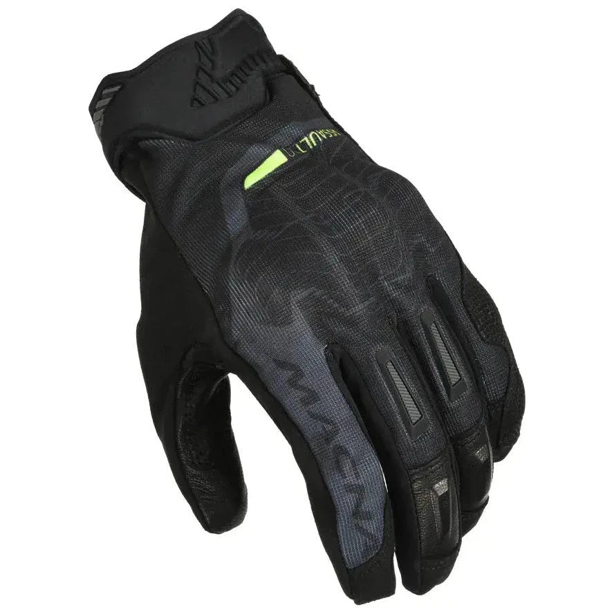 Macna Assault 2.0 Short Textile Gloves Black  - FREE UK Shipping, FREE 365 Day Returns | Moto Central