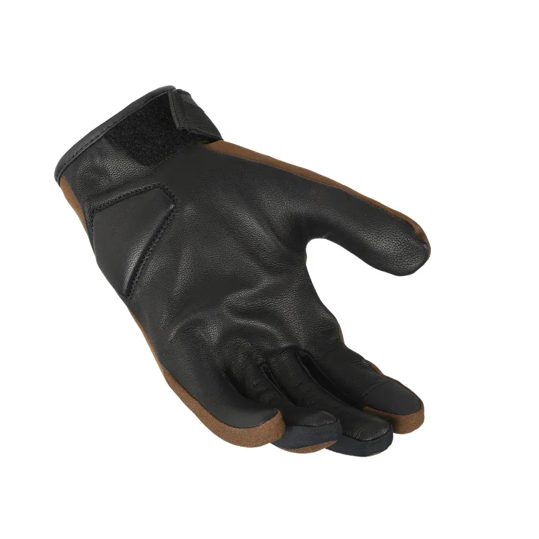Macna Astrill Short Leather / Textile Gloves Brown / Black  - FREE UK Shipping, FREE 365 Day Returns | Moto Central