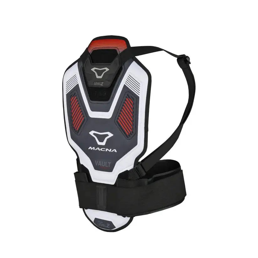 Macna Vault Back Protector White / Black FREE UK Delivery, FREE 365 Day Returns | Moto Central