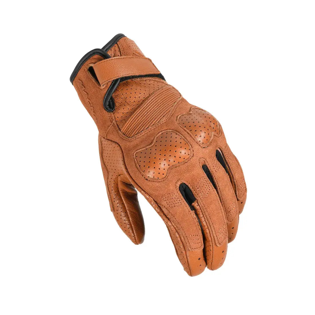Macna Bold Leather Gloves Light Brown FREE UK Delivery, FREE 365 Day Returns | Moto Central