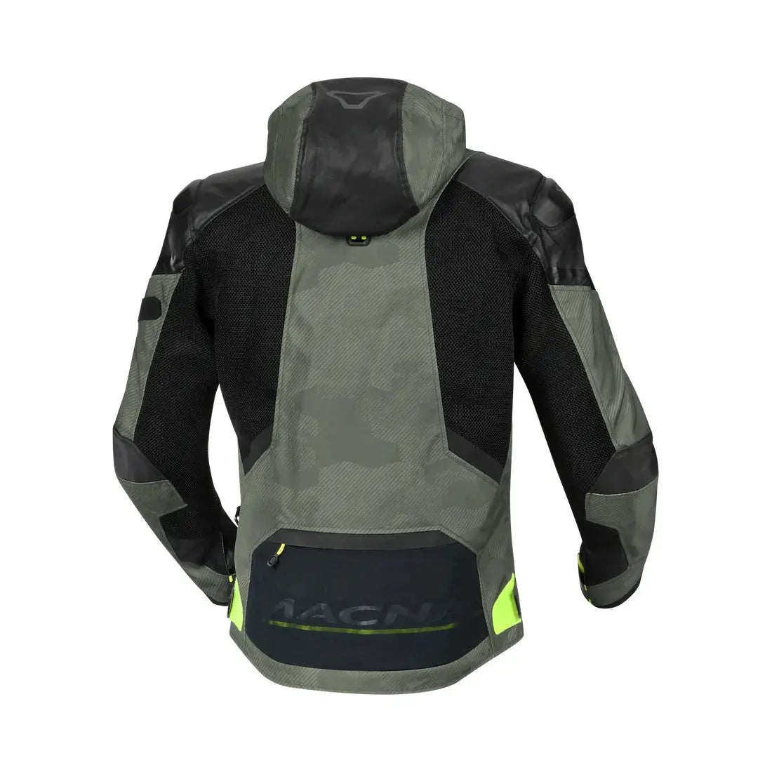Macna Bradical Textile Jacket Green / Black / Fluo Yellow  - FREE UK Shipping, FREE 365 Day Returns | Moto Central