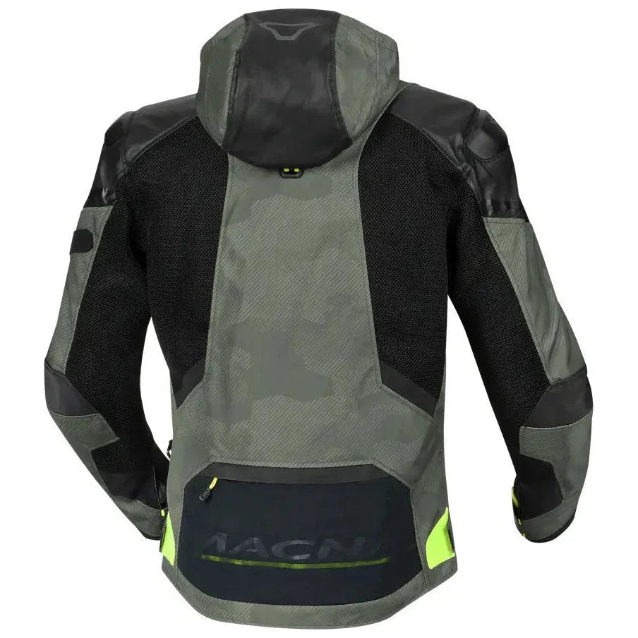 Macna Bradical Textile Jacket Green / Black / Fluo Yellow  - FREE UK Shipping, FREE 365 Day Returns | Moto Central