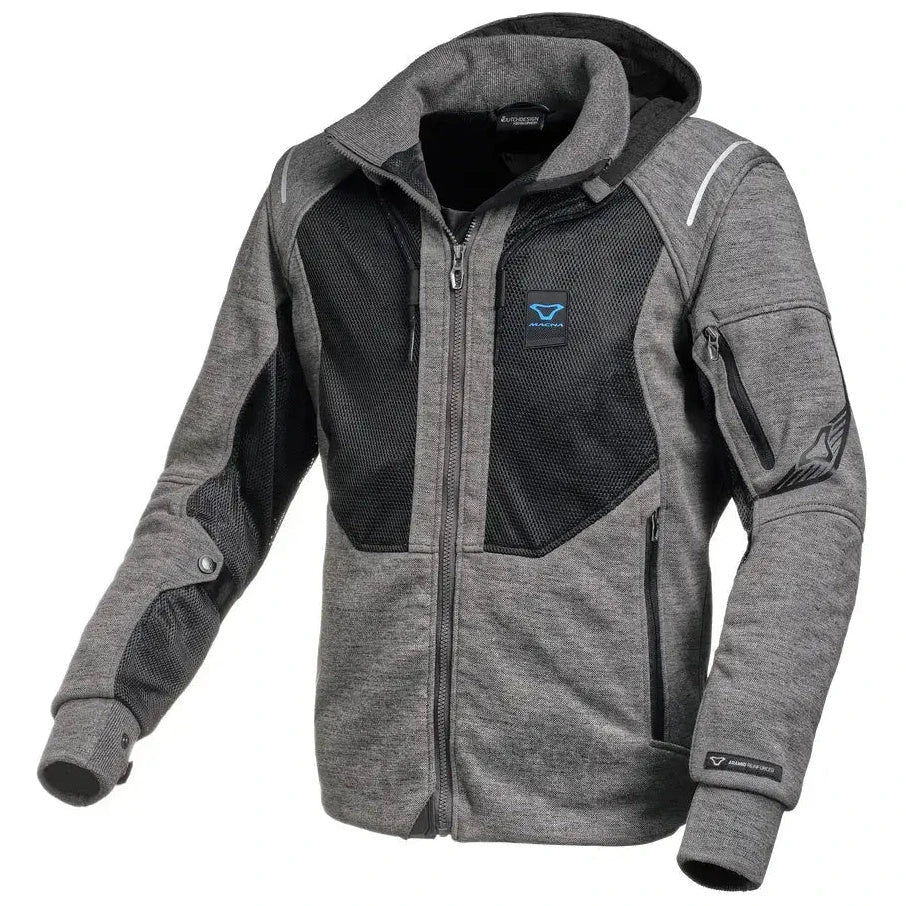 Macna Breeze Hoodie Dark Grey / Black  - FREE UK Shipping, FREE 365 Day Returns | Moto Central