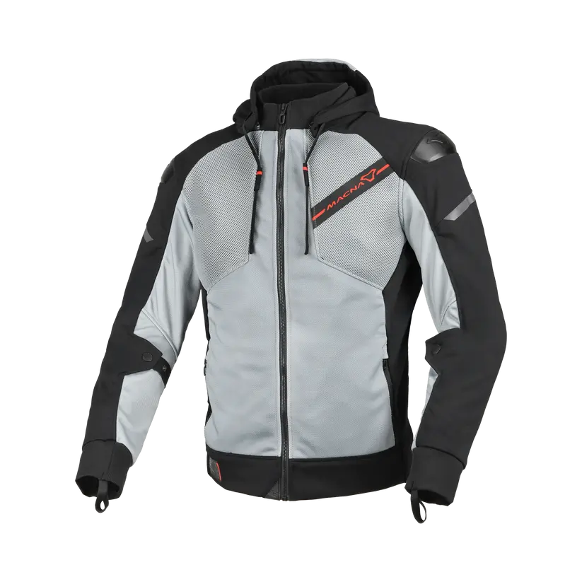 Macna Brero Textile Jacket Grey / Black FREE UK Delivery, FREE 365 Day Returns | Moto Central