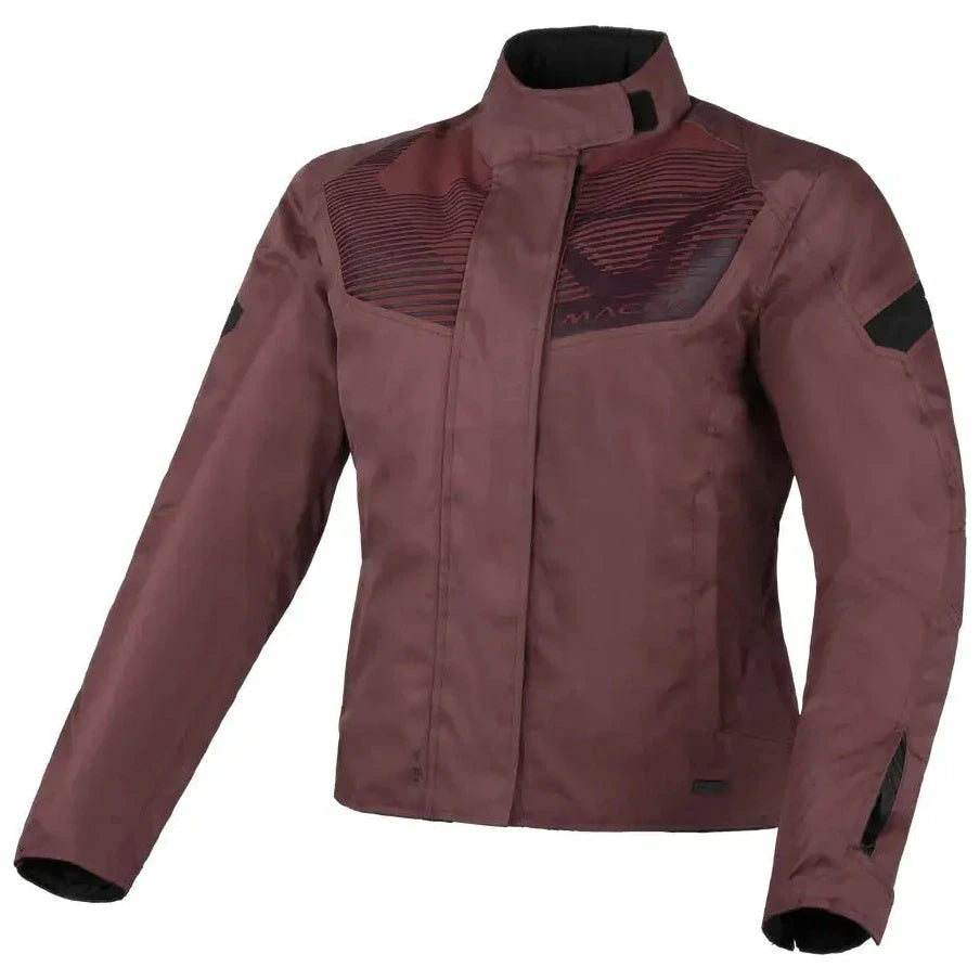 Macna Dromica Ladies Textile Jacket Bordeaux  - FREE UK Shipping, FREE 365 Day Returns | Moto Central