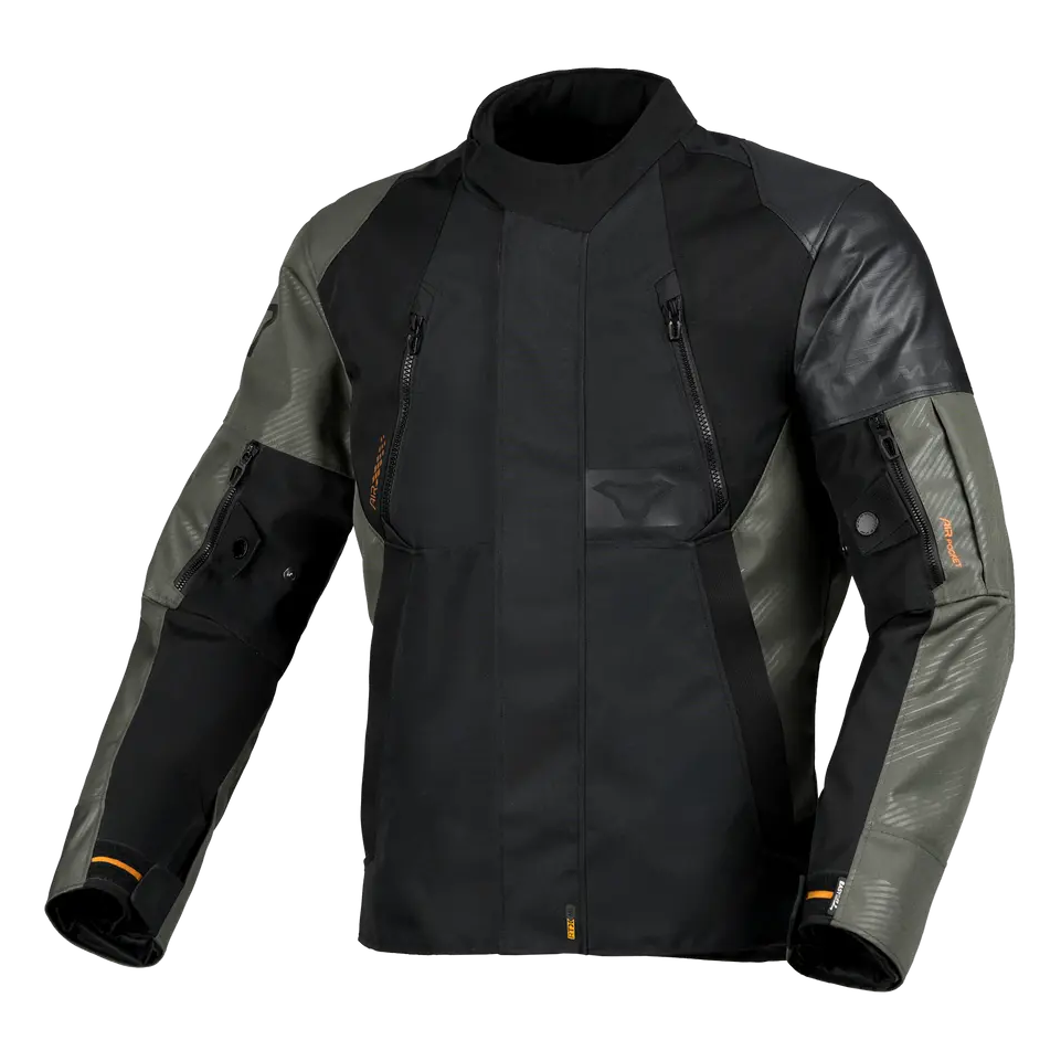 Macna Entrity Textile Jacket Green / Black, front view